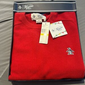 Red Penguin sweater men’s M
